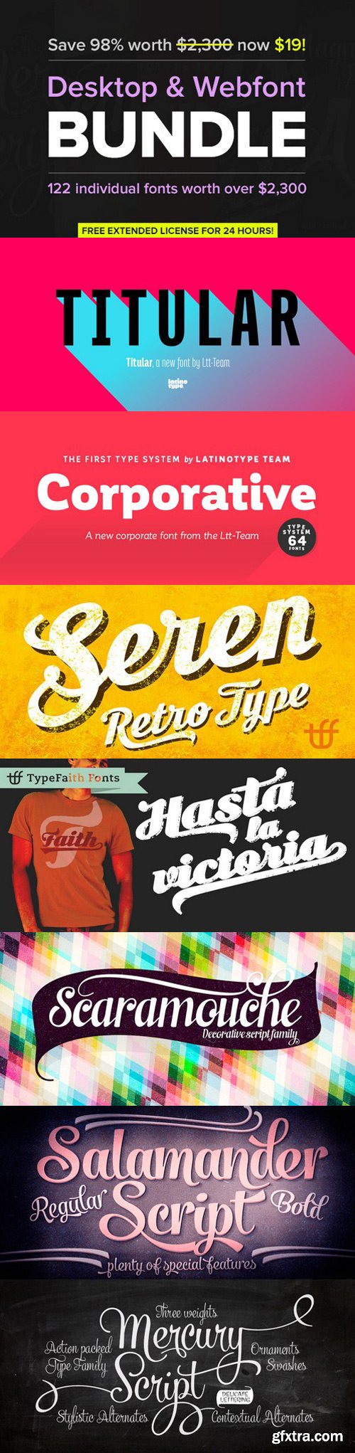 Desktop & Webfont Bundle 120+ Fonts! 516969