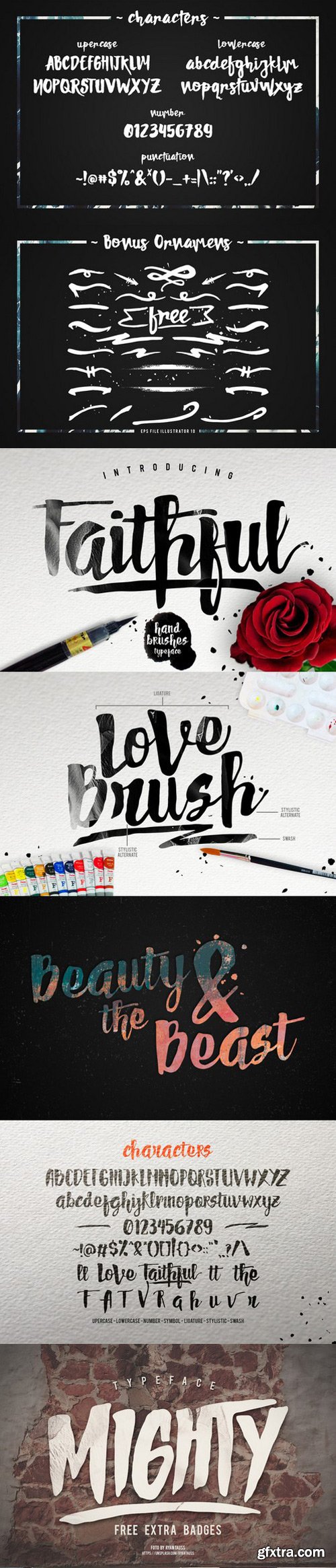 GIEMONS FONT BUNDLES - VOL.1, 5xOTF 517140