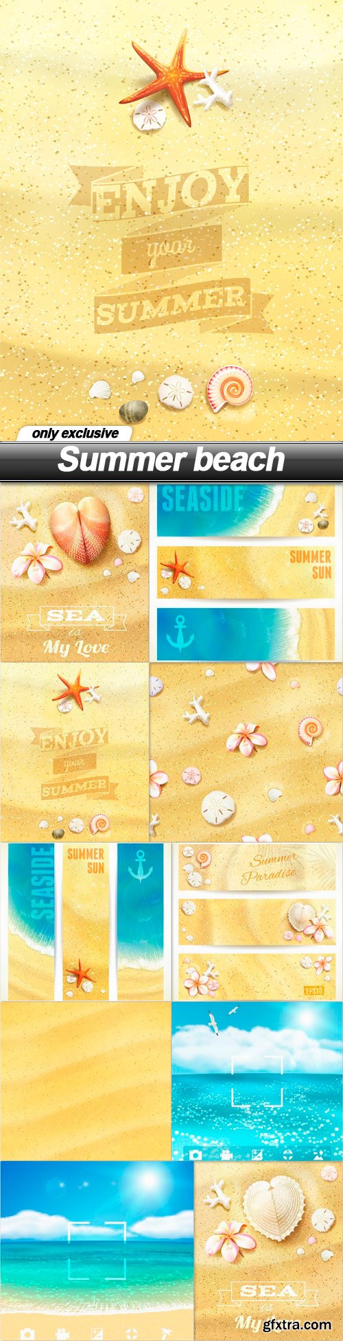 Summer beach - 10 EPS