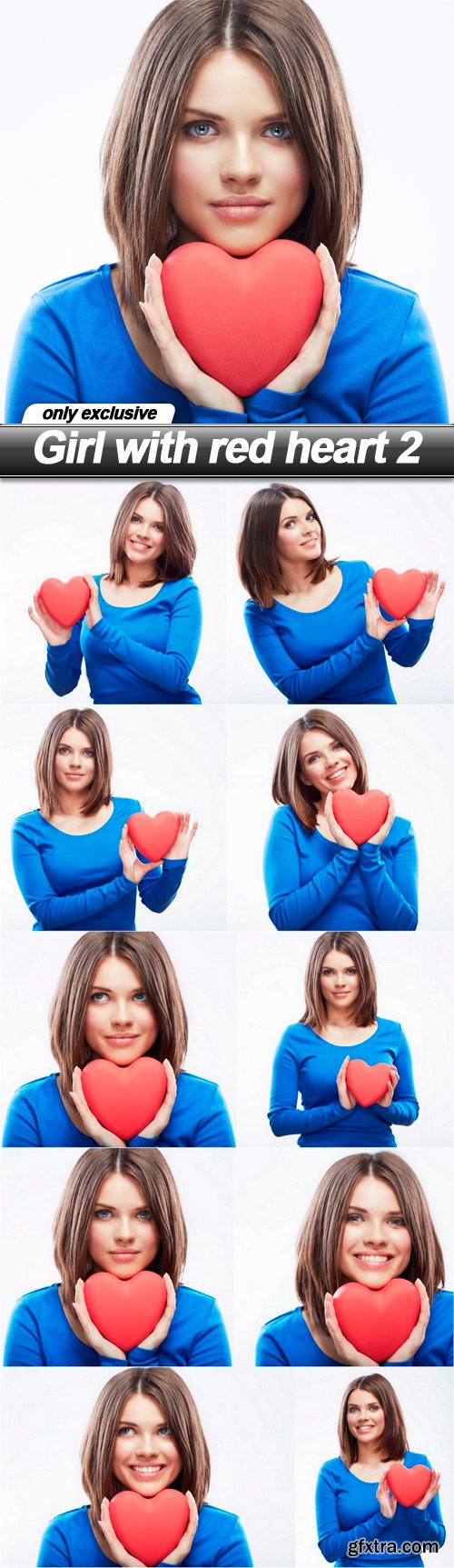Girl with red heart 2 - 10 UHQ JPEG