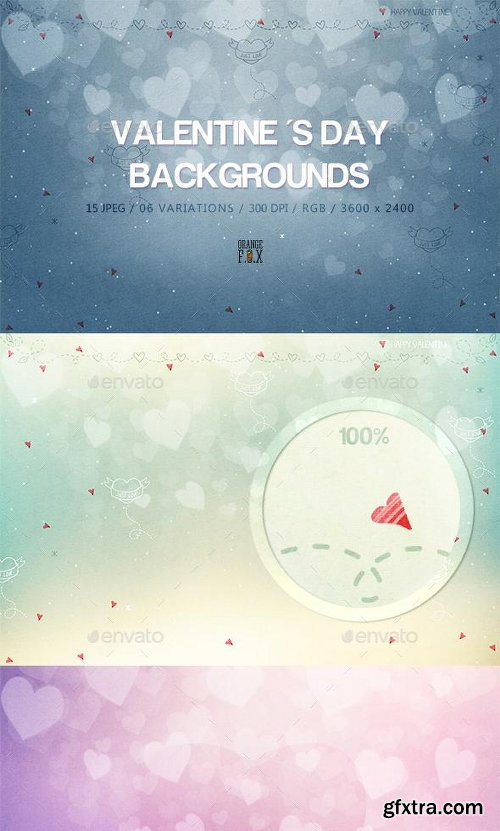 Graphicriver 15 Valentine 's Day Backgrounds 14424522