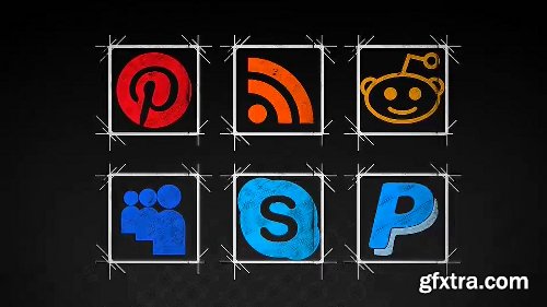 Videohive Social Media Icons- 30 Pack 8273695