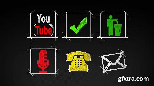 Videohive Social Media Icons- 30 Pack 8273695