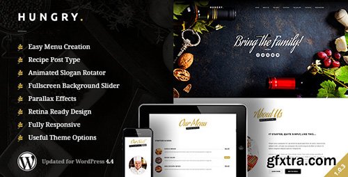 ThemeForest - Hungry v1.0.2 - A WordPress One Page Restaurant Theme - 10398557