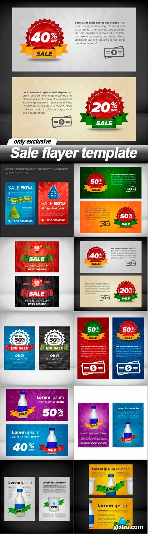 Sale flayer template - 10 EPS
