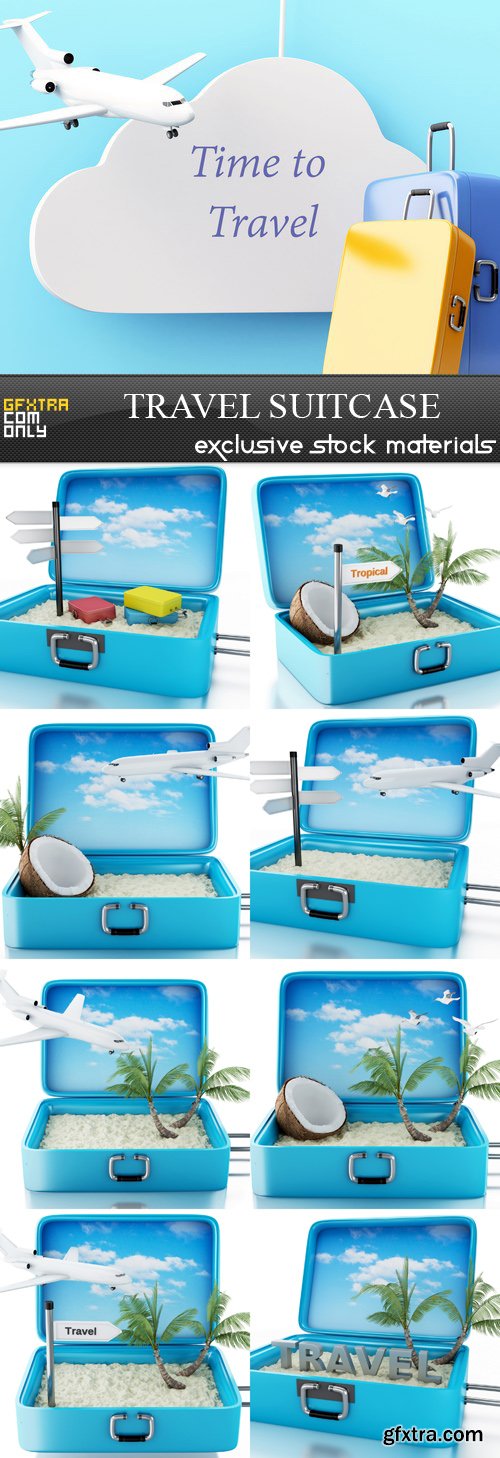 Travel Suitcase - 9 UHQ JPEG