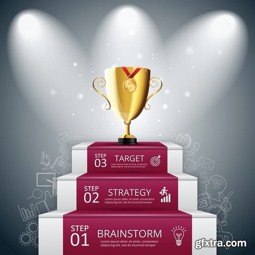 Collection Infographic 1, 25xEPS Collection Infographic 1, 25xEPS