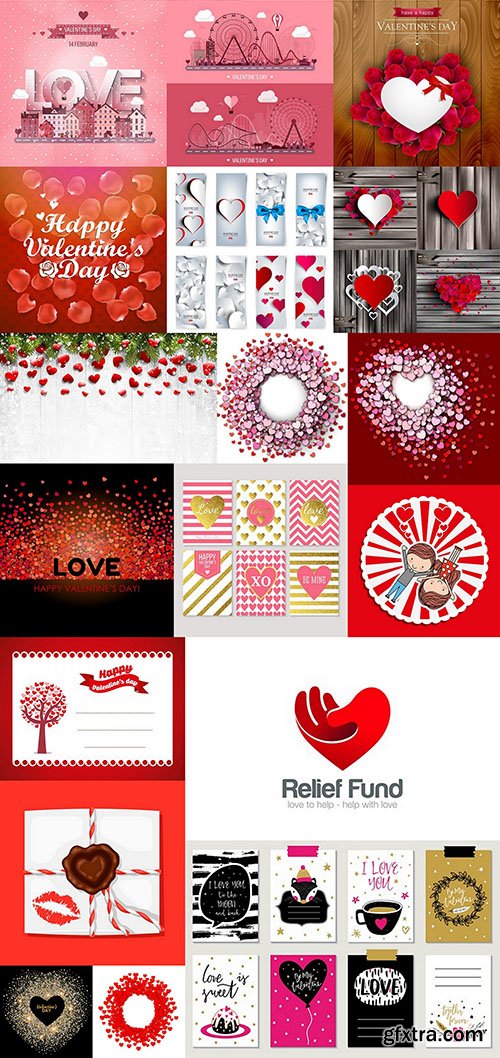 St. Valentine's Day, Hearts, Love 6 - 26xEPS