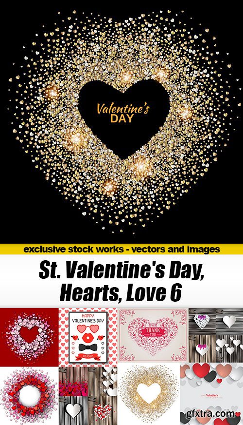 St. Valentine's Day, Hearts, Love 6 - 26xEPS