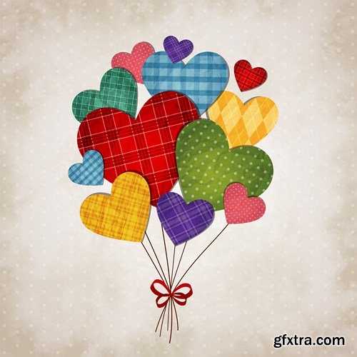 St. Valentine's Day, Hearts, Love 7 - 25xEPS