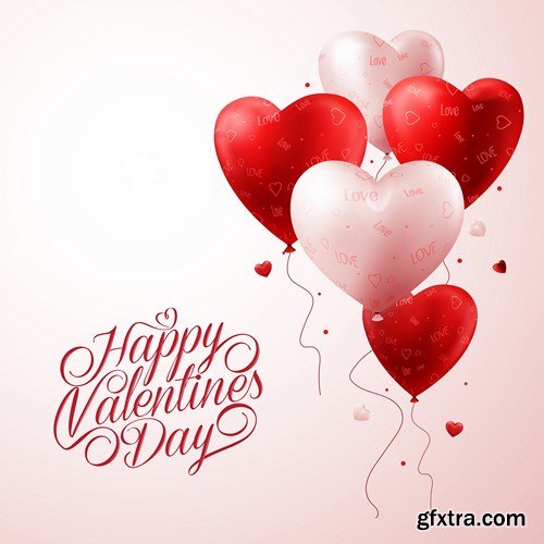 St. Valentine's Day, Hearts, Love 7 - 25xEPS