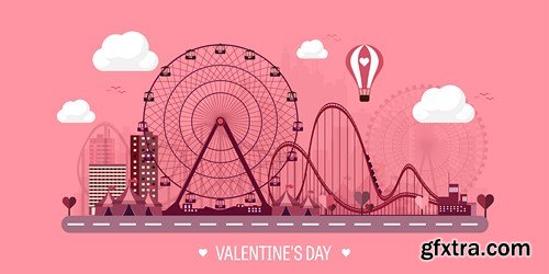 St. Valentine's Day, Hearts, Love 9 - 27xEPS