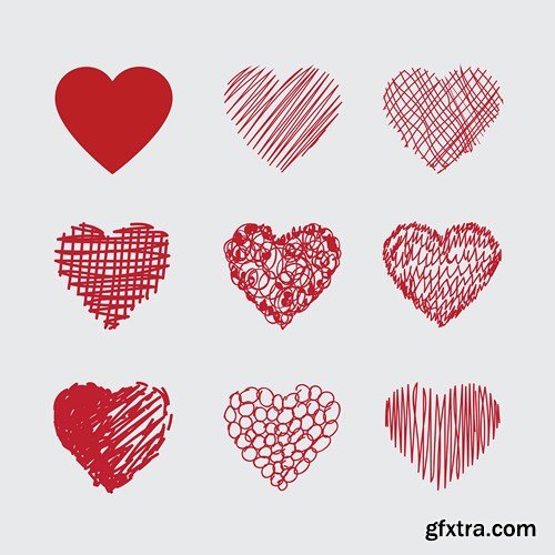 St. Valentine's Day, Hearts, Love 9 - 27xEPS