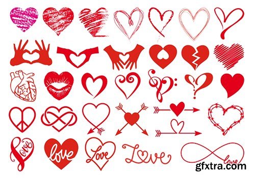St. Valentine's Day, Hearts, Love 9 - 27xEPS