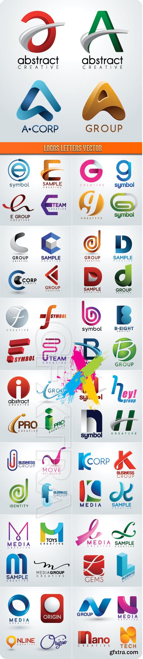 Logos letters vector Logos letters vector