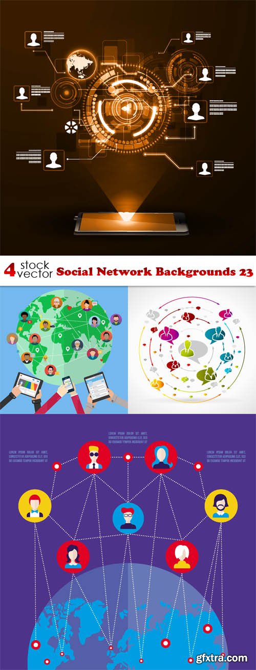 Vectors - Social Network Backgrounds 23