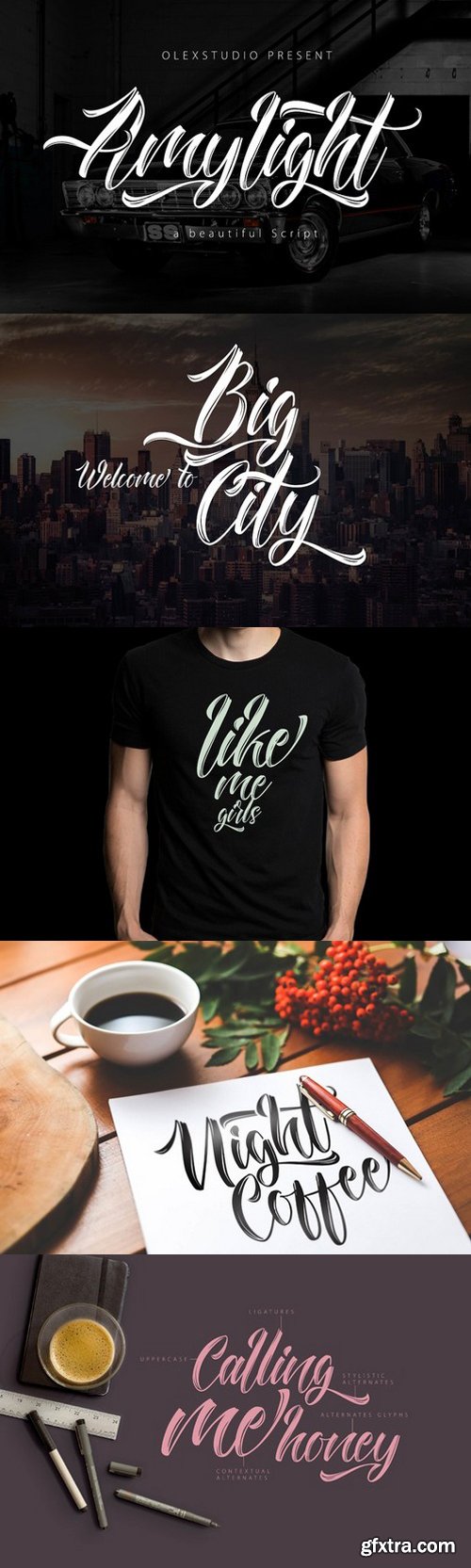 Amylight Script Font OTF 523003