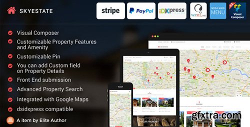 ThemeForest - Skyestate v1.2.6 - Real Estate with Front end Submission WordPress Theme - 10305110