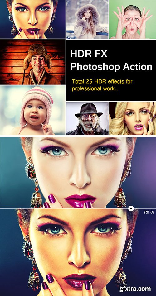 Graphicriver HDR FX Pro Photoshop Action 12154882