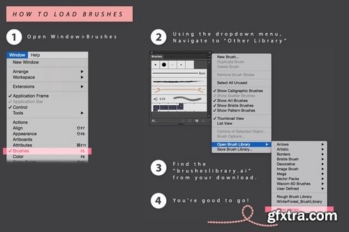 CM - Hot Love Illustrator Brushes 517779 CM - Hot Love Illustrator Brushes 517779