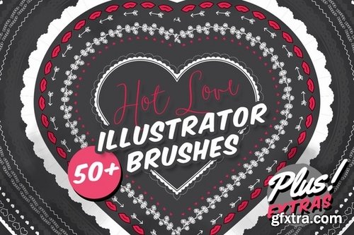 CM - Hot Love Illustrator Brushes 517779 CM - Hot Love Illustrator Brushes 517779