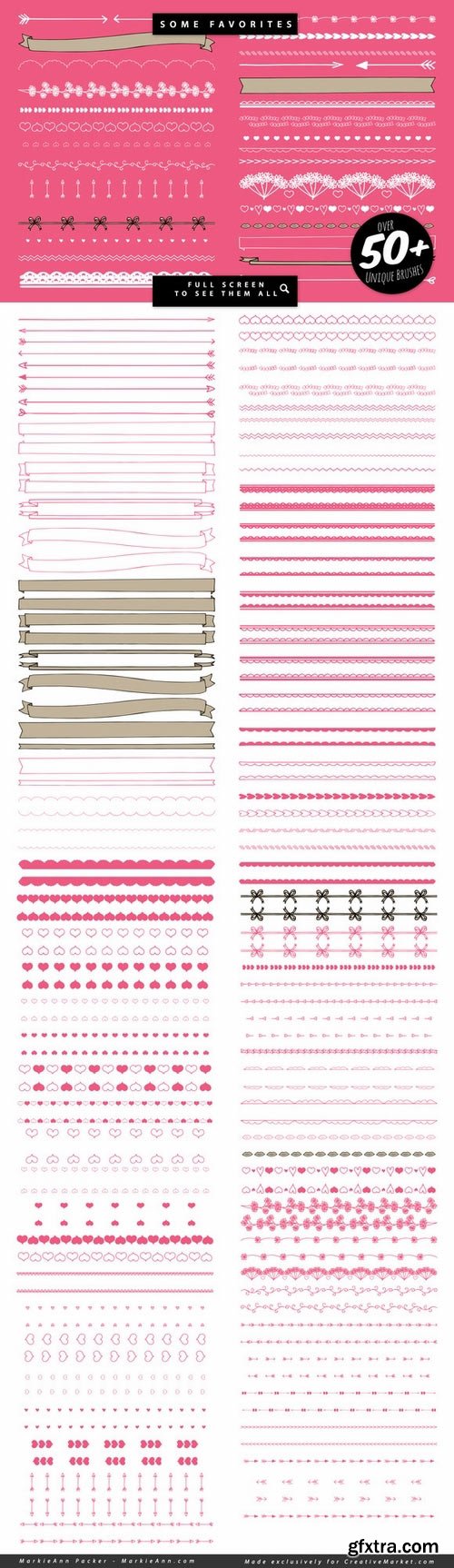 CM - Hot Love Illustrator Brushes 517779 CM - Hot Love Illustrator Brushes 517779