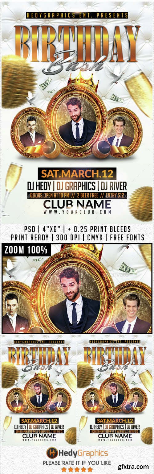 GR - Birthday Bash - Flyer Template 14731362
