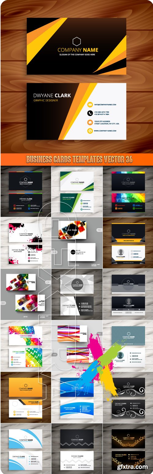 Business Cards Templates vector 36