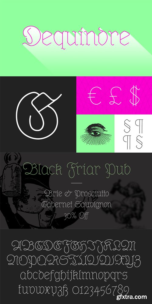 Dequindre Font $30