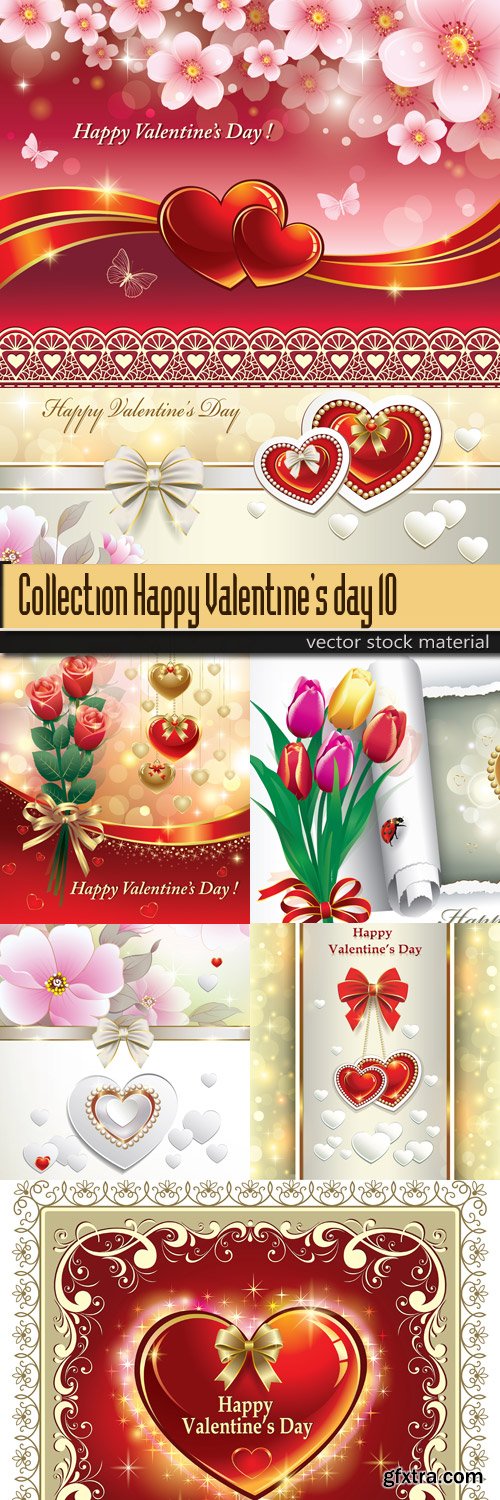 Collection Happy Valentine's Day 10, 8xEPS