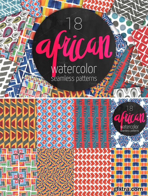 CM 522969 - African Patterns: Watercolor Set