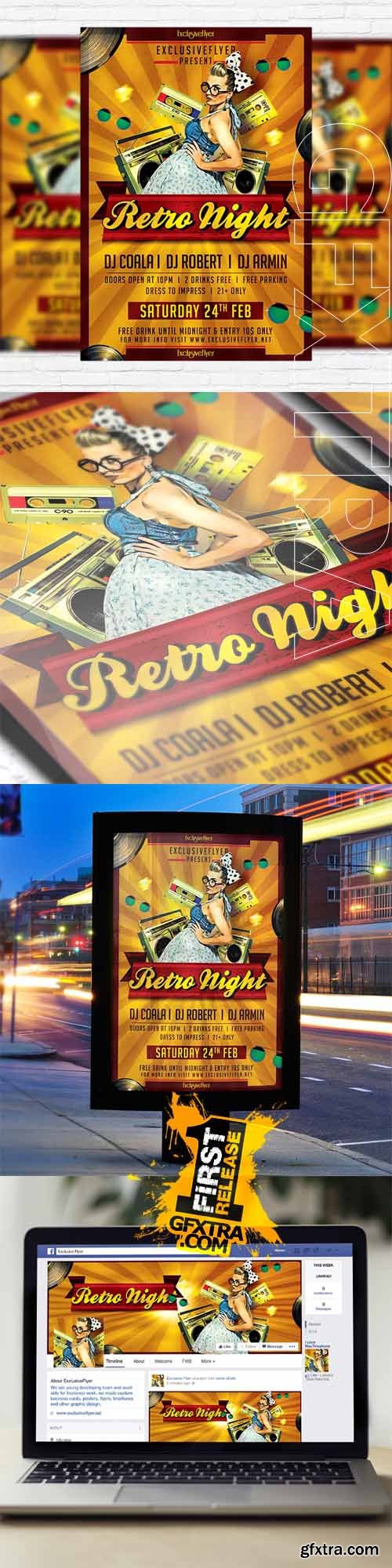 The Vintage Party – Flyer Template + Facebook Cover The Vintage Party – Flyer Template + Facebook Cover