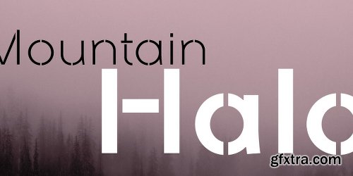 Galeb Stencil Font Family 5 Fonts $125