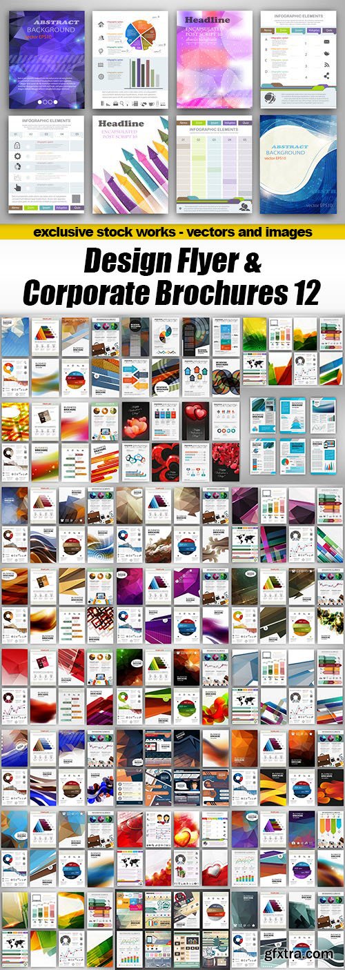 Design Flyer &amp; Corporate Brochures 12 - 25xEPS
