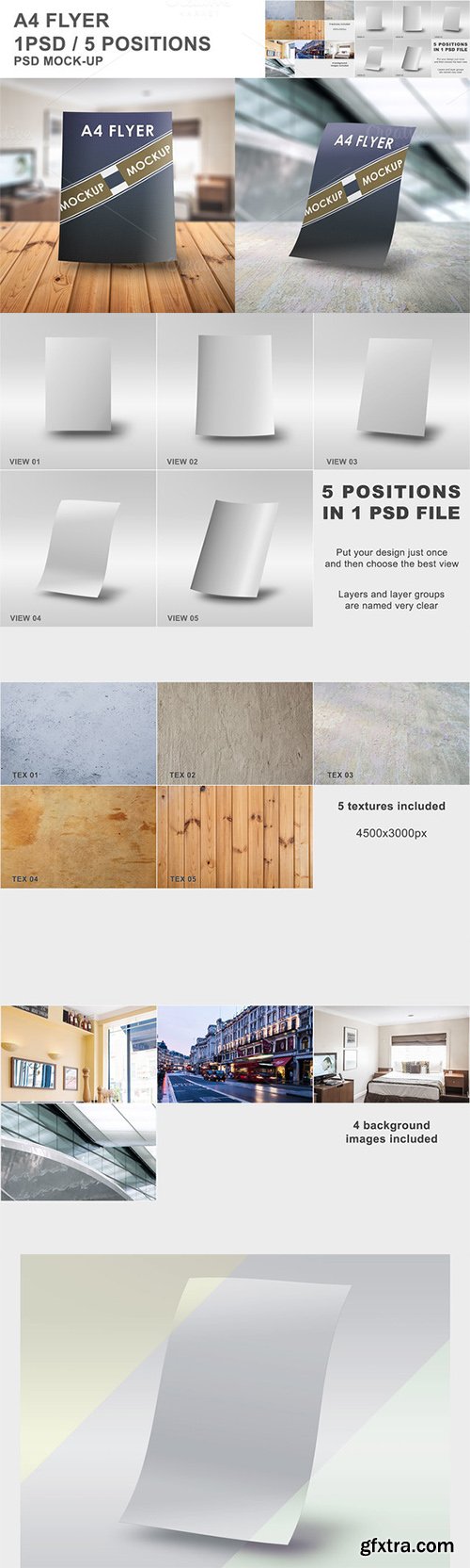 Creativemarket A4 Flyer / Poster Mockup 479527