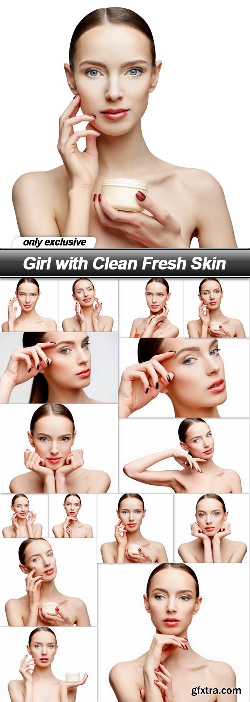 Girl with Clean Fresh Skin - 15 UHQ JPEG