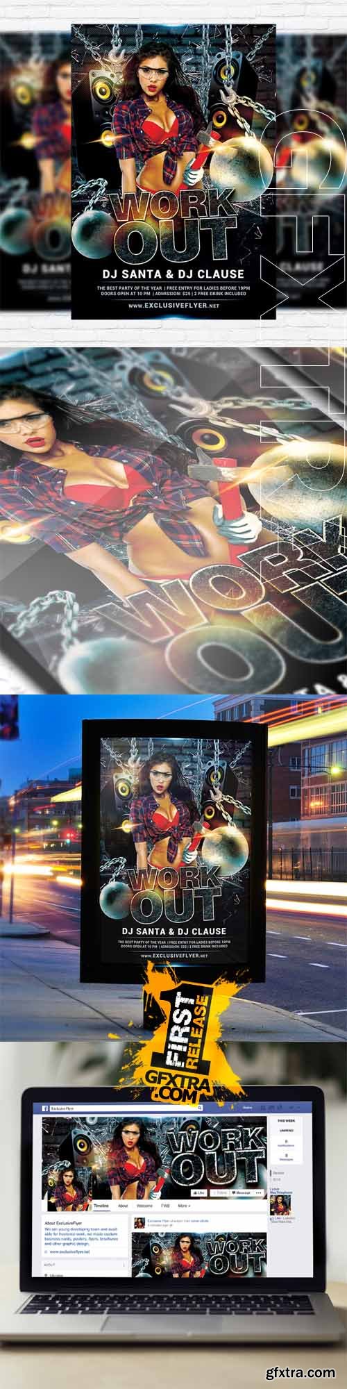 Workout – Flyer Template + Facebook Cover Workout – Flyer Template + Facebook Cover
