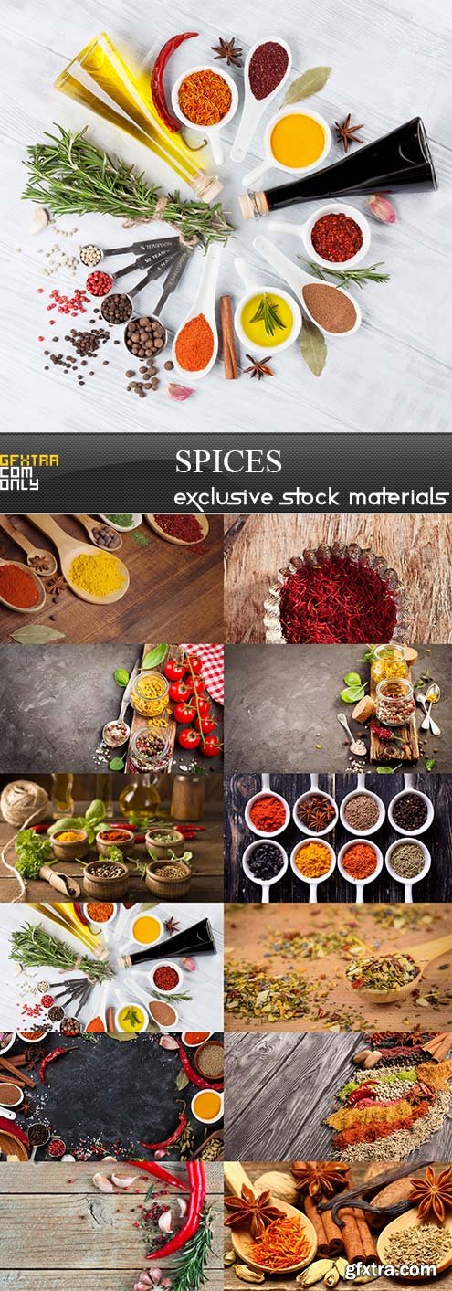 Spices, 12 x UHQ JPEG