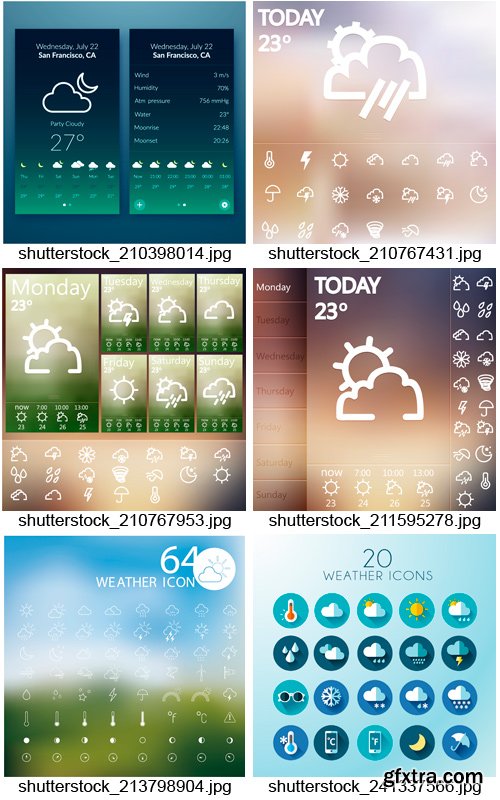 Amazing SS - Weather Icons &amp; Design Elements, 25xEPS
