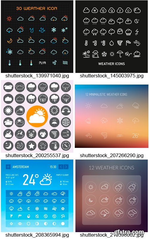Amazing SS - Weather Icons &amp; Design Elements, 25xEPS