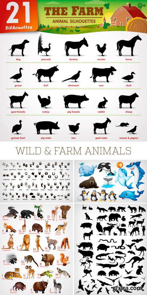 Amazing SS - Wild &amp; Farm Animals, 25xEPS