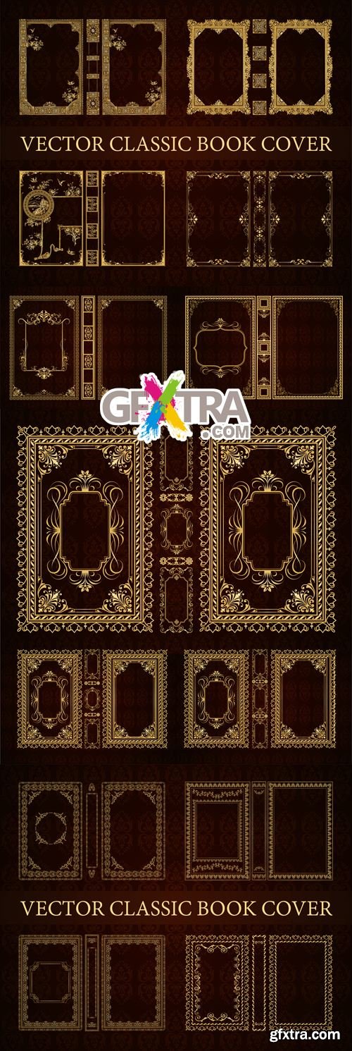 Classic Book Cover Templates Vector » GFxtra