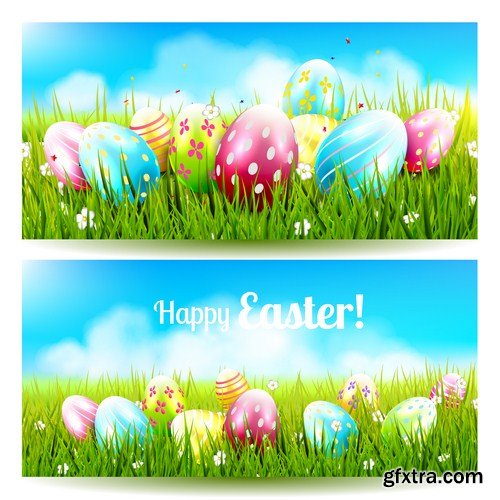 Easter banners 13X EPS