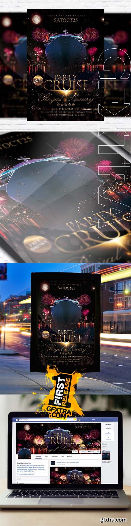 Сruise Party Vol 2 &ndash; Flyer Template + Facebook Cover