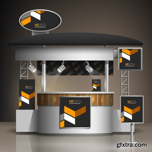 Collection of vector image advertising billboard ad store showcase 25 EPS Collection of vector image advertising billboard ad store showcase 25 EPS