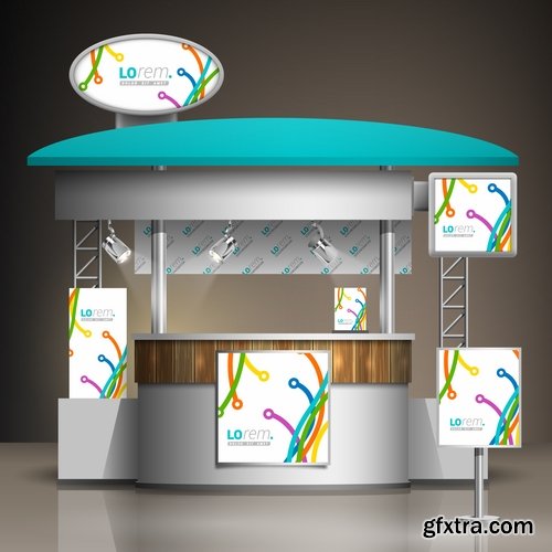 Collection of vector image advertising billboard ad store showcase 25 EPS Collection of vector image advertising billboard ad store showcase 25 EPS