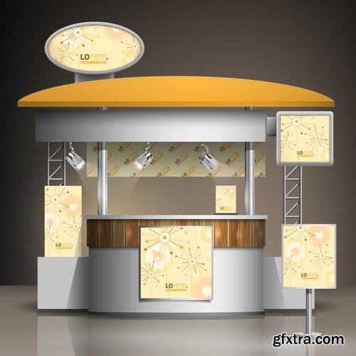 Collection of vector image advertising billboard ad store showcase 25 EPS Collection of vector image advertising billboard ad store showcase 25 EPS