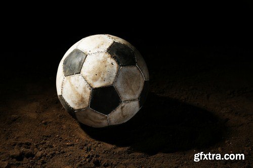 Soccer ball on ground 7X JPEG