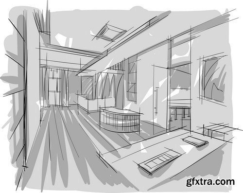 sketch of interior 10 X EPS