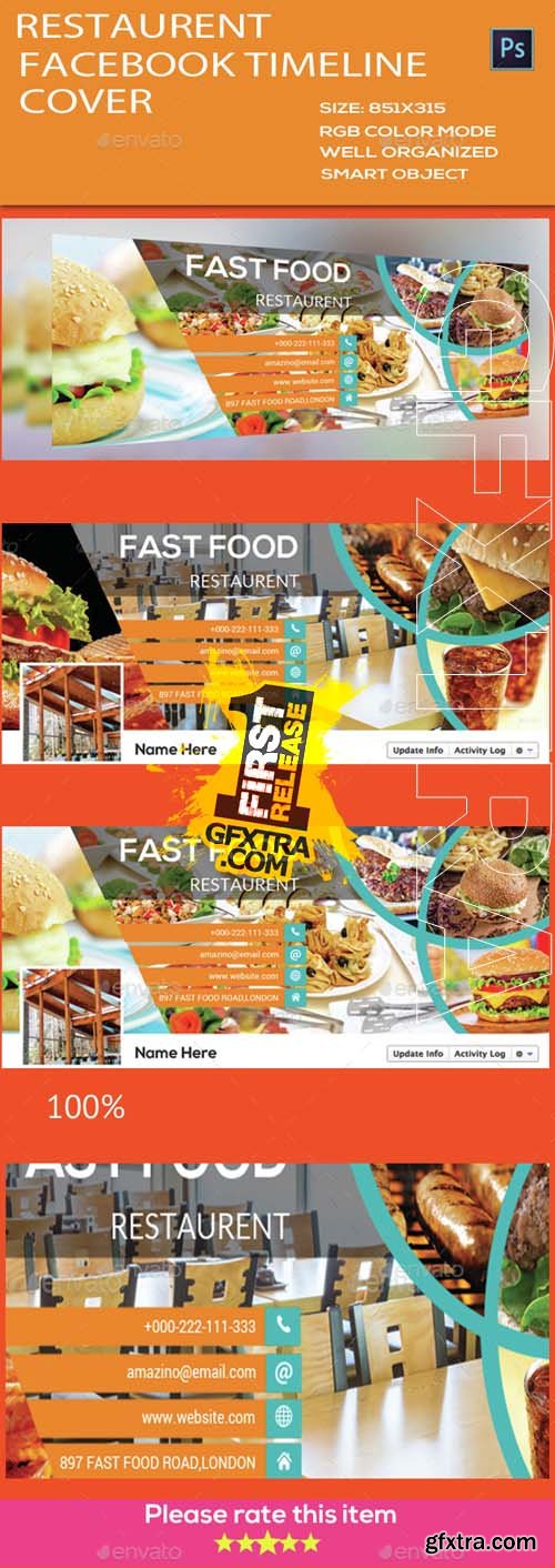 GR - Restaurant Facebook Timeline Cover 14909320